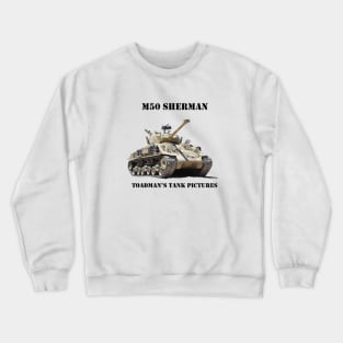 M50 Sherman blk_txt Crewneck Sweatshirt